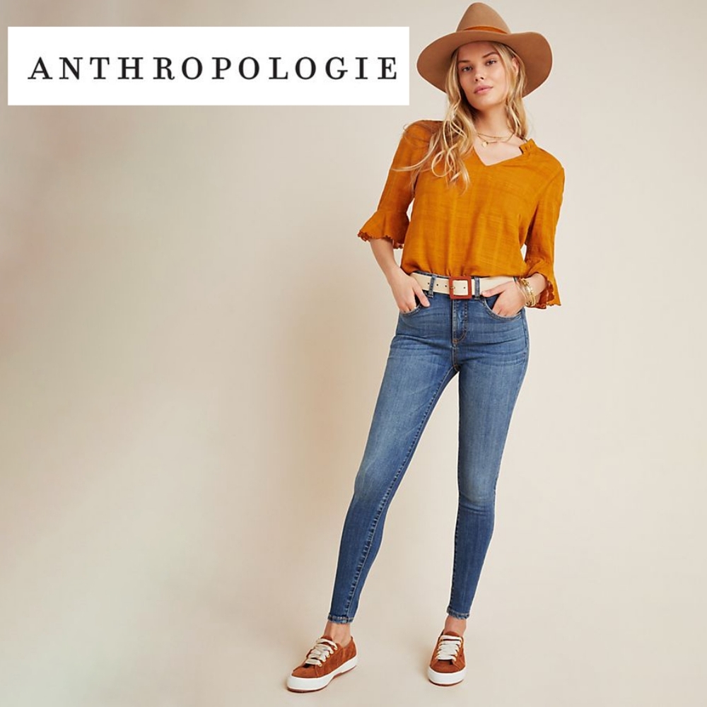PILCRO and the Letterpress High Rise Denim Leggings